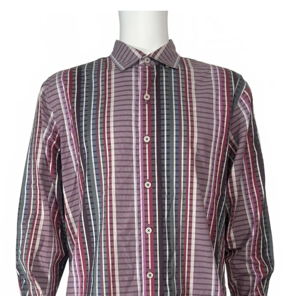 Tommy Bahama Mens Striped Long Sleeve Button Down Shirt Size Large - Picture 11 of 13